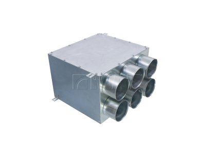 Distribuční box přímý pro napojení 6 ventilačních rozvodů systému Klimaflex SB 90