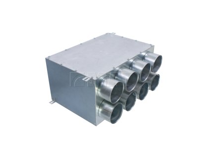 Distribuční box přímý pro napojení 8 ventilačních rozvodů systému Klimaflex SB 90