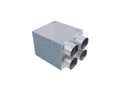 Distribuční box přímý pro napojení 4 ventilačních rozvodů systému Klimaflex SB 90